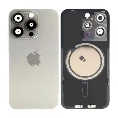 Tapa IPhone 15 Pro Max Natural Con Lentes y Cámaras