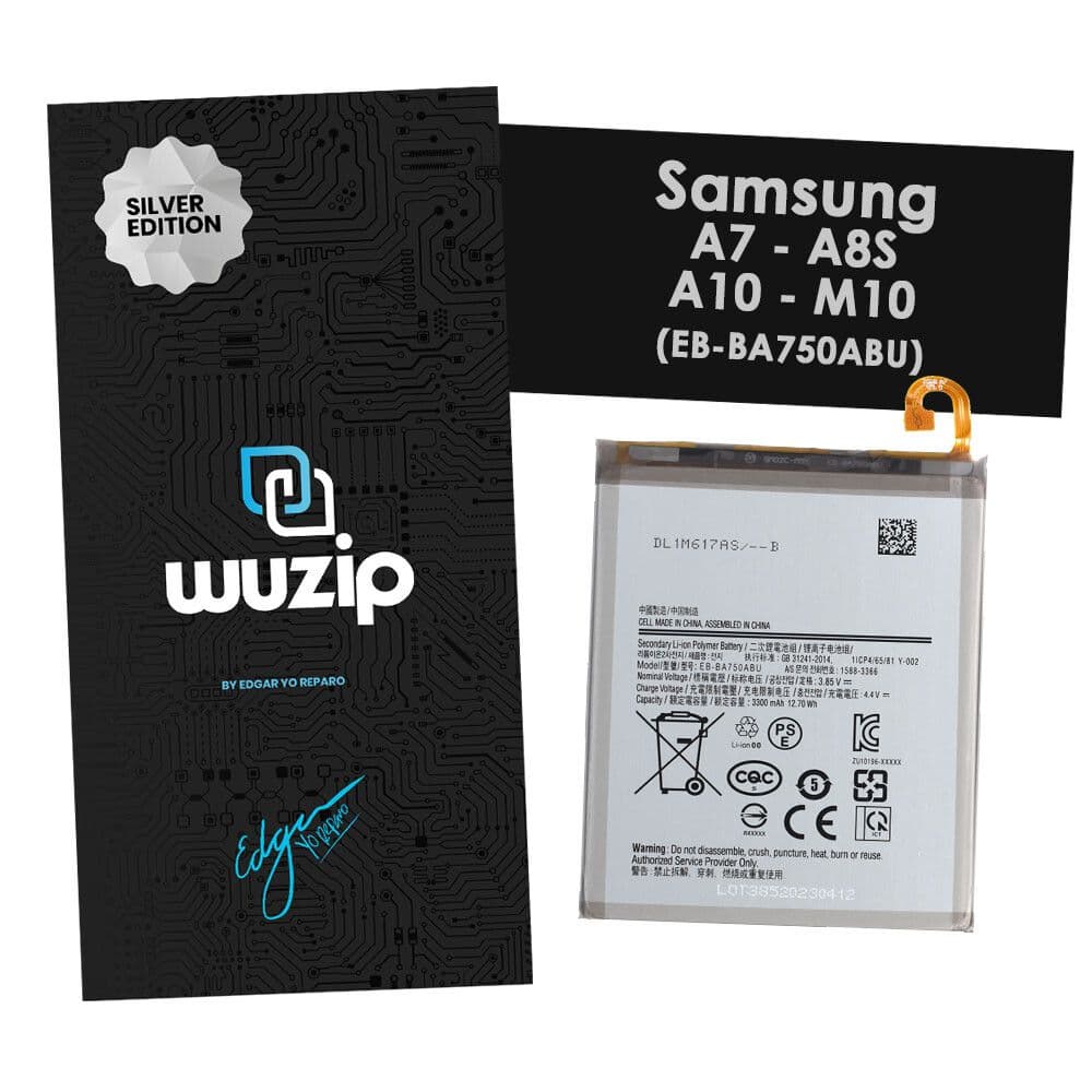 Bateria Samsung A10/A7/A8S/M10 Wuzip Silver BA750ABU