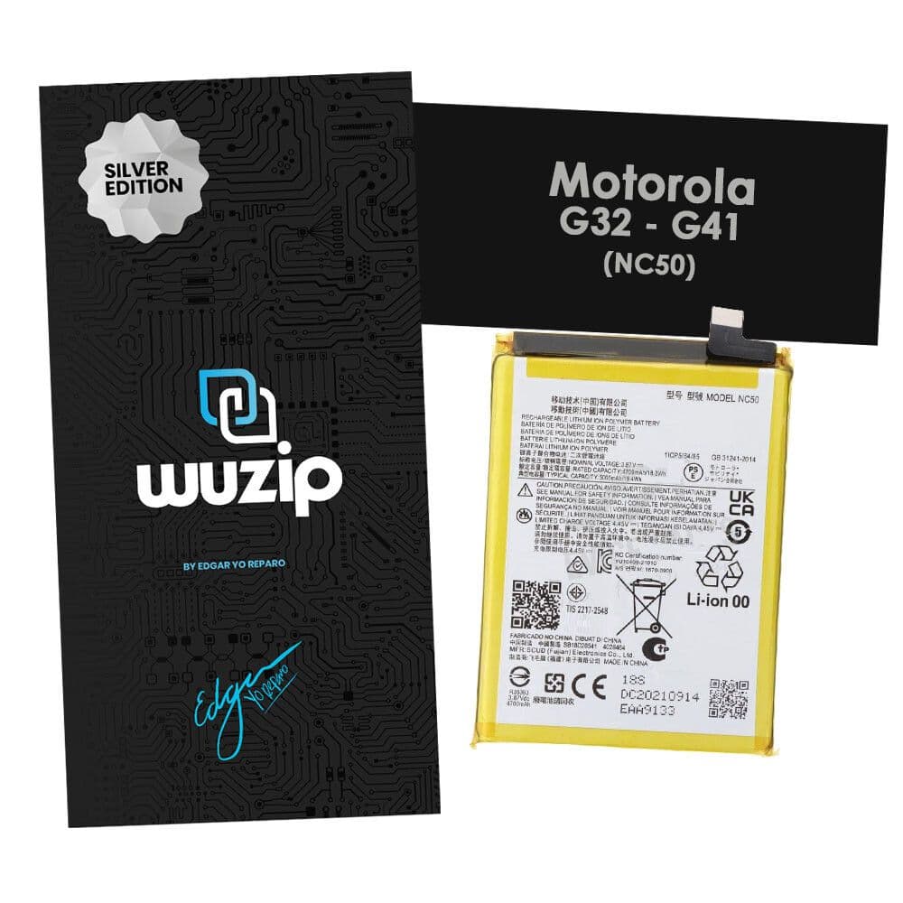 Bateria Motorola G32/G41 WUZIP SILVER NC50