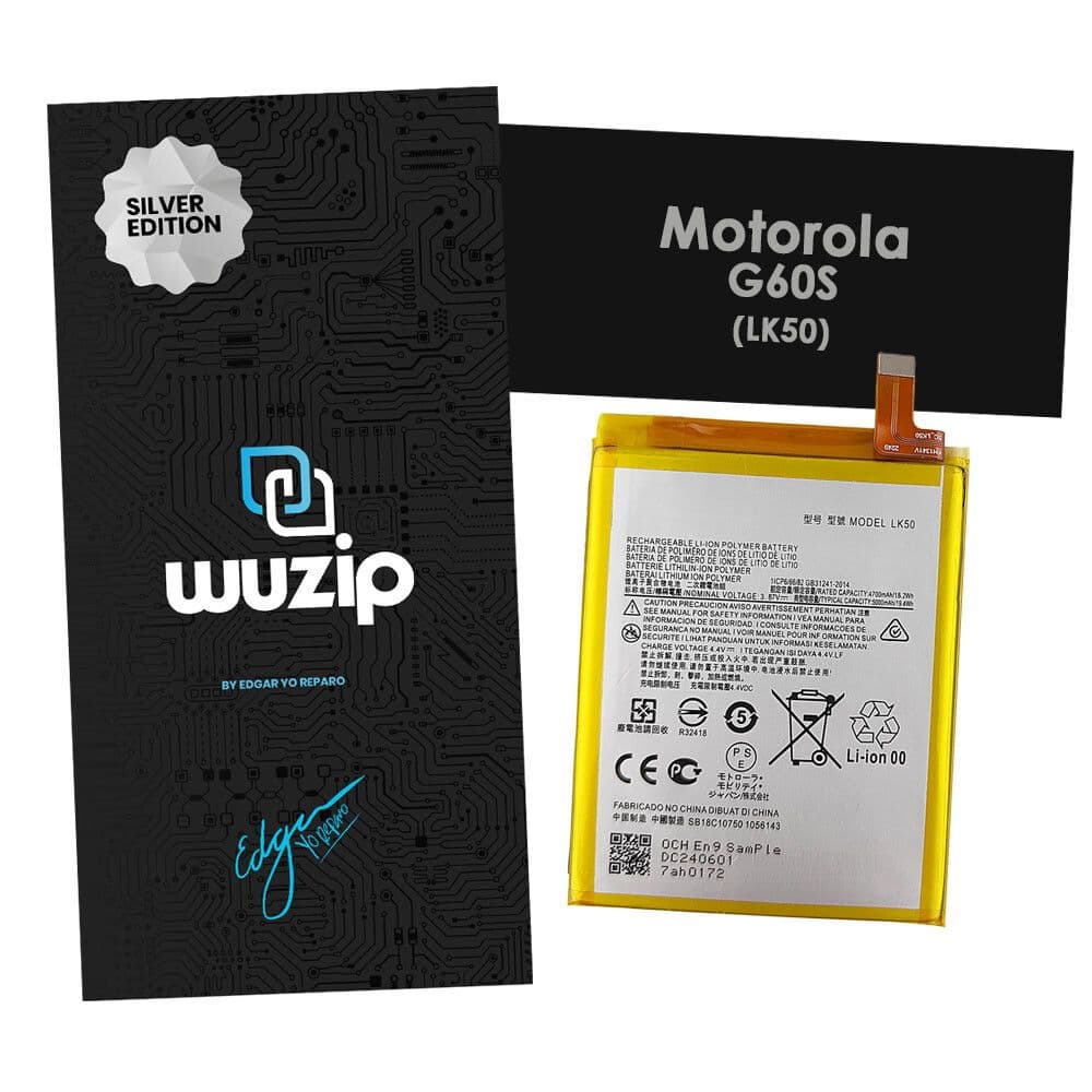 Bateria Motorola G60S Wuzip Silver LK50