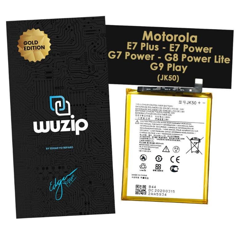 Bateria Motorola E7 PLUS/E7 POWER/G7 POWER/G8 POWER/G9 PLAY Wuzip Gold JK50