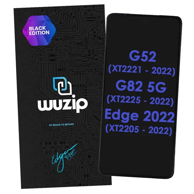Modulo Motorola G52/G82/EDGE 30 Wuzip Black C/M