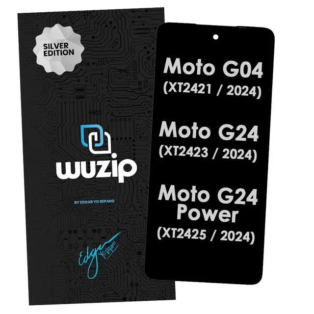 Modulo Motorola G04/G04S/G24/G24 Power/ E14 Wuzip Silver