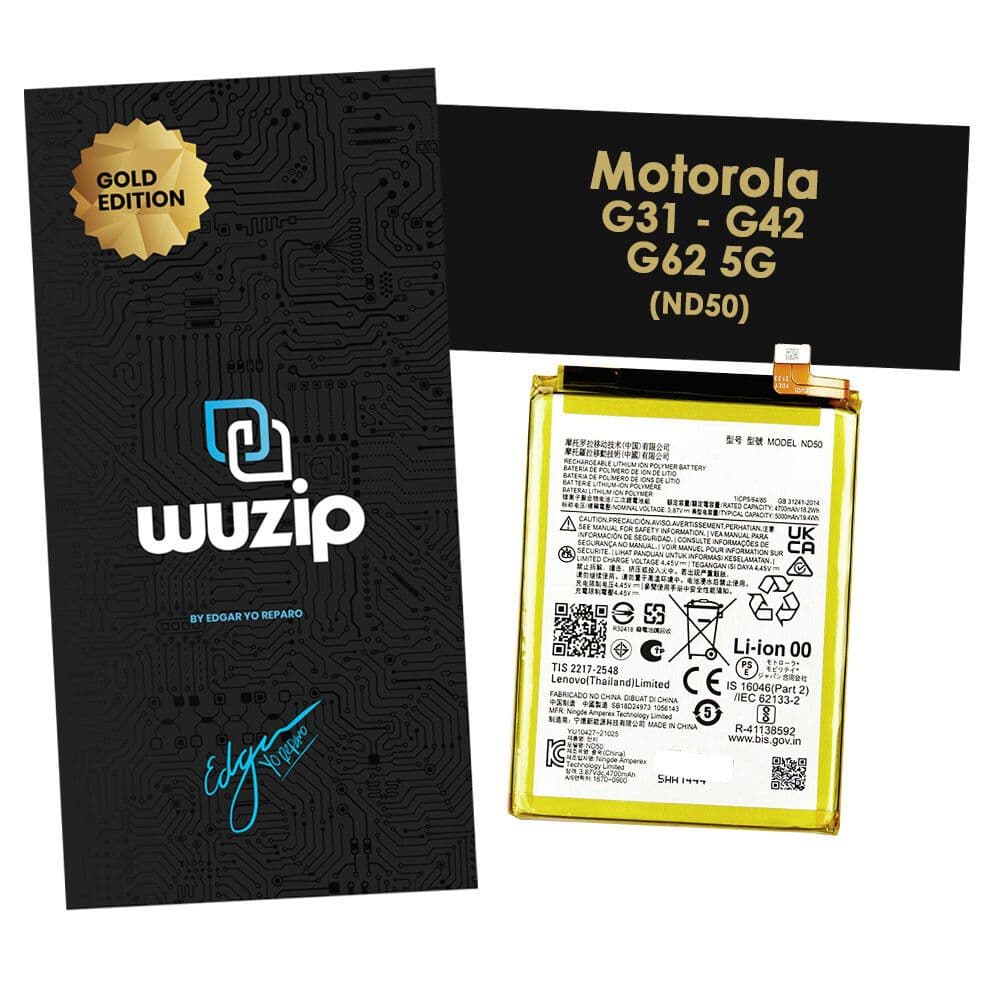 Bateria Motorola G31/G42/G62 5G ND50 Wuzip Gold
