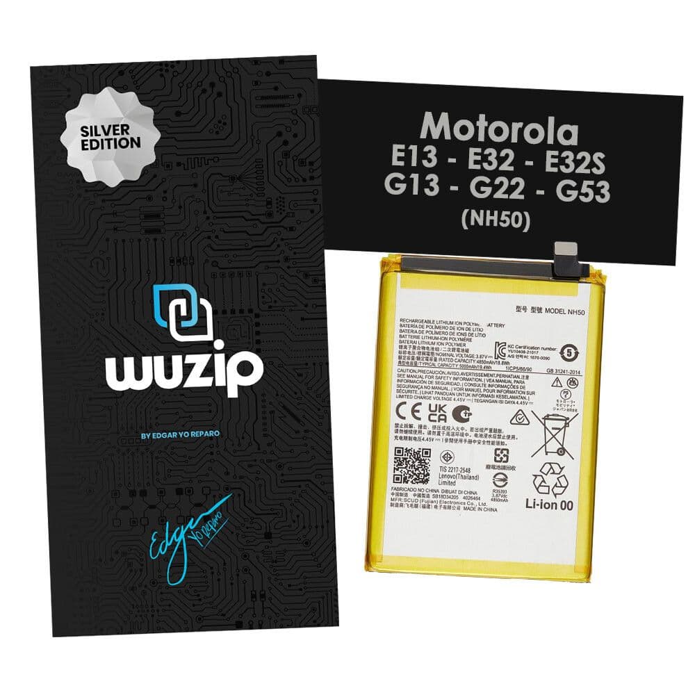 Bateria Motorola E13/E22/G22 WUZIP SILVER NH50