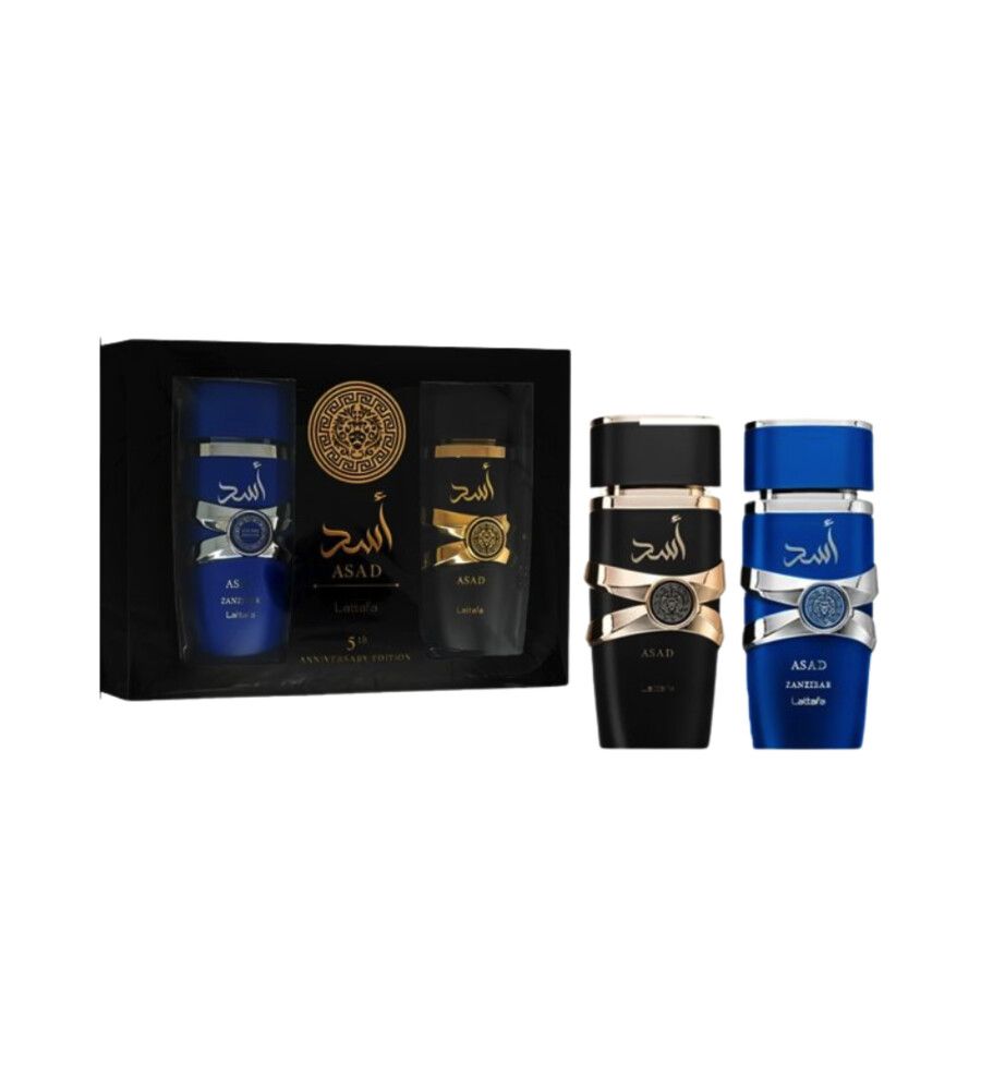 KIT ASAD BLACK + ZANZIBAR EDP 100ML