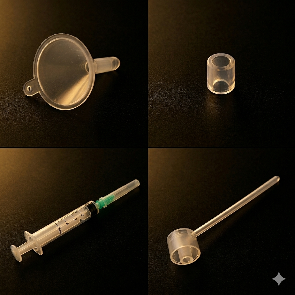 Kit de accesorios para rellenado de decant - 4 piezas